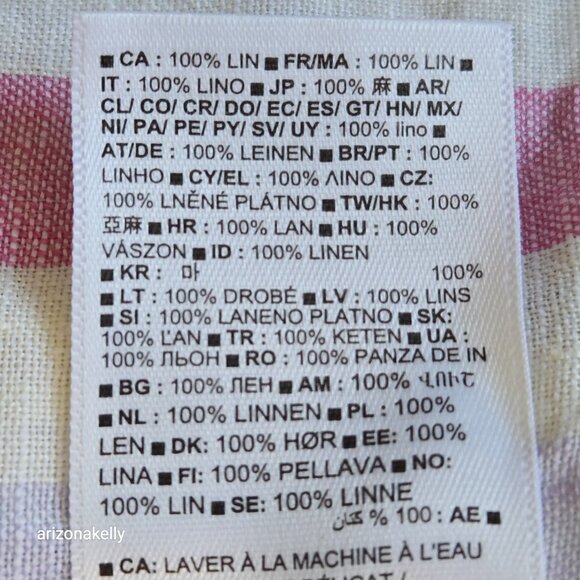 NWT GAP Linen Stripe Boyfriend Shirt - Picture 5 of 7